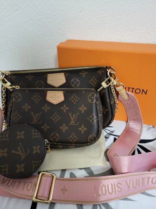 Bolso Louis Vuitton 3 en 1 Marrón/Rosa