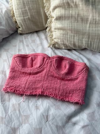 Lote Zara/Mango XS:Vestido fucsia/Vestido azul/Top