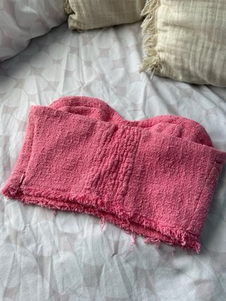 Lote Zara/Mango XS:Vestido fucsia/Vestido azul/Top