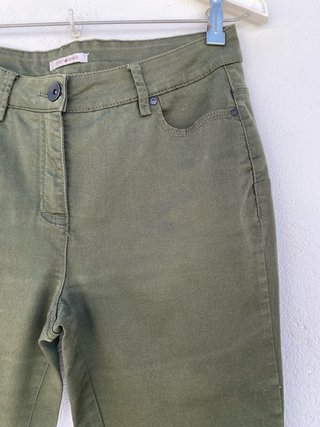 Pantalón Vaquero Verde Oliva Punt Roma