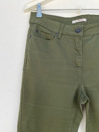 Pantalón Vaquero Verde Oliva Punt Roma