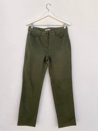 Pantalón Vaquero Verde Oliva Punt Roma