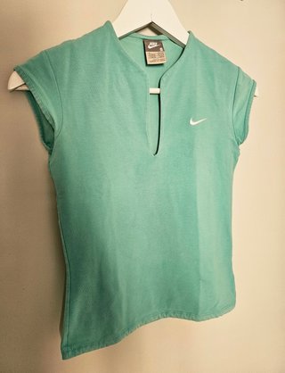 Nike Vintage Y2K Turqouise Teal Cap Sleeve Top Siz