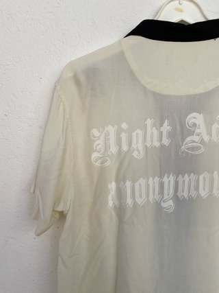 Camisa Manga Corta Cuello Cubano Night Addict