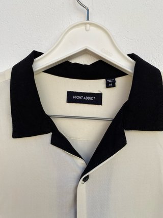 Camisa Manga Corta Cuello Cubano Night Addict