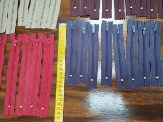 Lote de cremalleras de colores