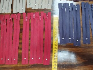 Lote de cremalleras de colores