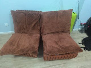 Sillón de estética marrón