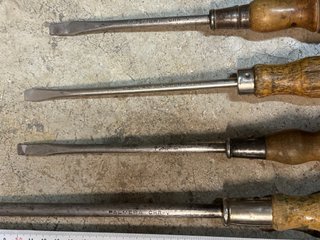 Conjunto 5 Destornilladores Palmera Madera