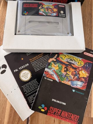 Battletoads in Battlemaniacs SNES PAL CIB