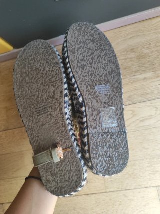 Sandalias plataforma verde y marrón Talla 37