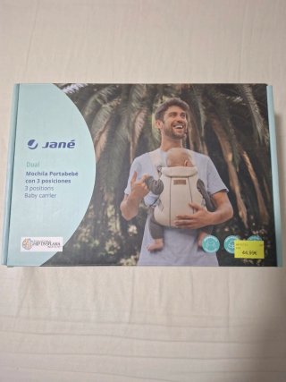 Mochila portabebés Jane gris