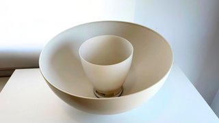 Lámpara de techo de diseño de metal Blanco Roto