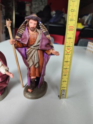 Pareja Figuras Belén 12cm Lienzo