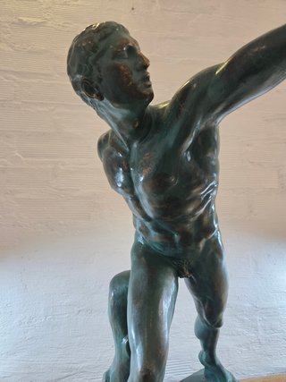 Escultura Gladiador Borghese. Escayola.
