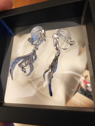 Pendientes de sirena con forma de cola