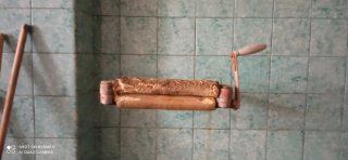 Escurridor de bayetas antiguo metálico