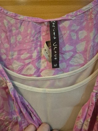 Vestido seda Manila Grace T.40