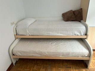 Cama nido doble con 2 cajones + Colchón inferior