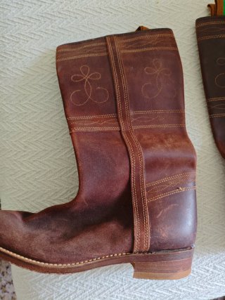 Botas camperas piel marrón Talla 41