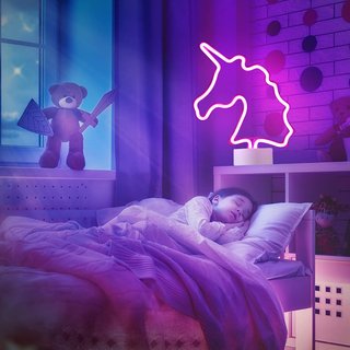 Lámpara Unicornio Neón LED Infantil