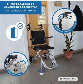 Silla de Ruedas Mobiclinic Neptune Aluminio