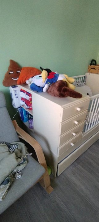Cuna nido convertible en cama