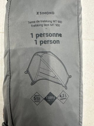 Tienda campaña SIMOND MT900 1 persona