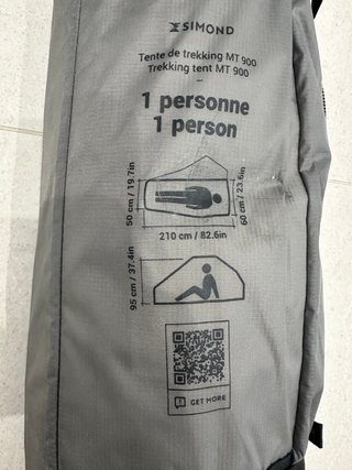 Tienda campaña SIMOND MT900 1 persona