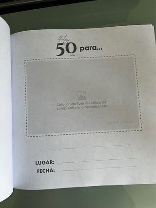 Libro de Firmas 50 Cumpleaños Feliz 50