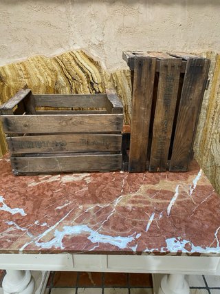 Cajas de fruta antiguas de Biar (2 unidades)