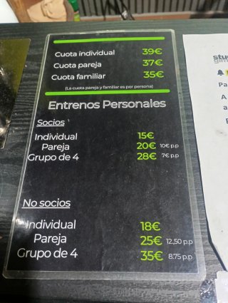 Entreno personal