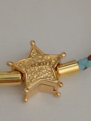 Pulsera Pandora Trenzada Azul toy story  talla 18