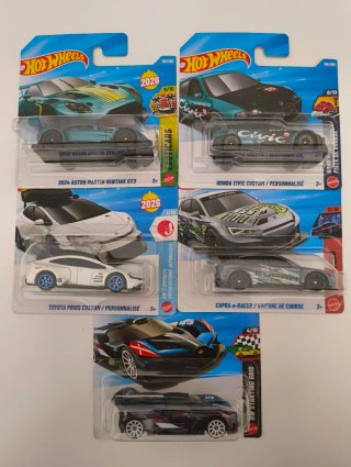 Lote 5 Coches Hot Wheels 1/64