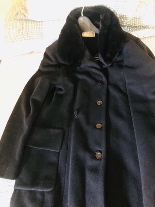Abrigo lana y angora  Zara Talla 42 maxi