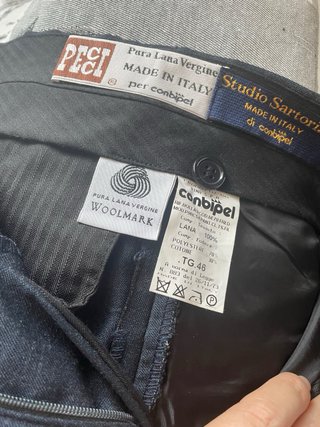 Pantaloni eleganti uomo blu