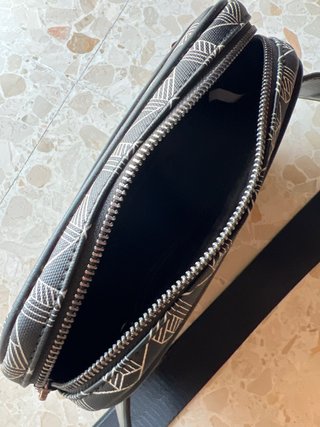 Bandolera Lacoste Negra Estampada