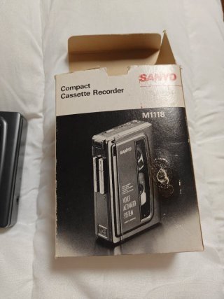 Grabador Cassette Sanyo M1118 Vintage + Caja