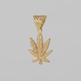 Colgante Hoja Marihuana oro 18k 750