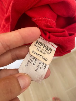 Camiseta Ferrari, manga corta, mujer.