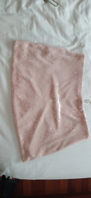 Falda Lentejuelas Stradivarius Talla L