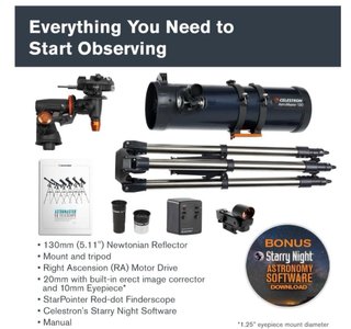 Telescopio Celestron Astromaster 130EQ-MD