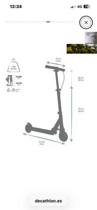 Patinete Plegable Morado