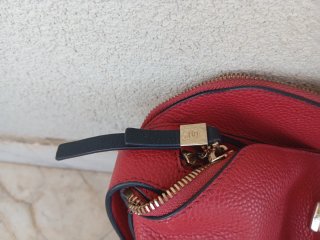 Borsa Piquadro Pelle Rossa Donna Grande tre scompa