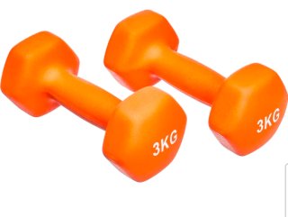 Mancuernas 3kg Naranja (Par)