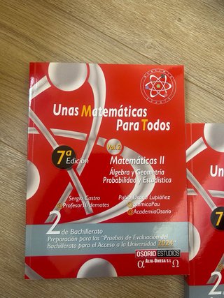 UNAS MATEMATICAS PARA TODOS.MATEMATICAS II