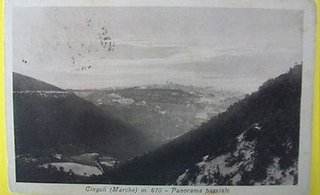 CINGOLI (Marche): m. 670 - Panorama parziale 1928