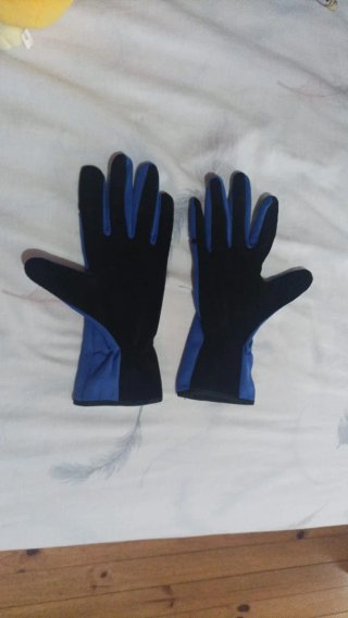 Guantes OMP KS4 Art Talla M/10 Azul/Blanco