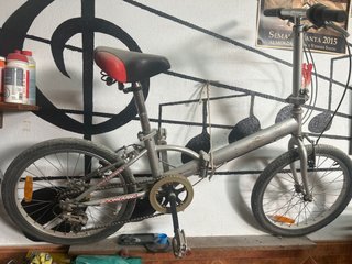 Bicicleta Plegable Boomerang Plata