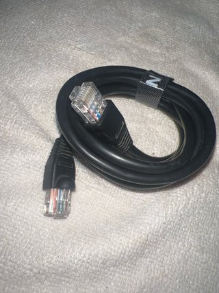 Cable de red Ethernet negro